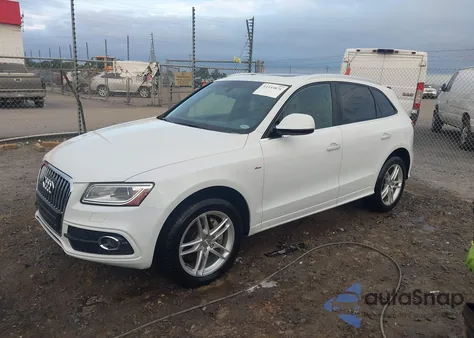 2015 Audi Q5 3.0T Premium Plus z USA, uszkodzony, nr VIN WA1DGAFP1FA123679